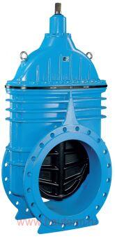Задвижка чугунная Hawle 4000E2 короткая PN 16, DN 350