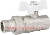 Кран шаровой с полусгоном NEW PF STANDARD г/ш/б 3/4" (10/80)