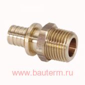 Муфта с НР 20-R 1/2" MX латунь Переходник с наружной резьбой RAUTITAN РЕХАУ