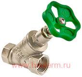 Вентиль прямоточный никель 1", VALTEC