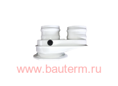 Адаптер моноблочный 80/80 для перехода на двухтр.систему Bosch,Buderus Protherm VIVAT