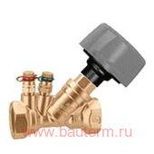 Балансировочный клапан ручной, косой, 1", CALEFFI