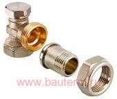Клапан запорный для радиаторов угловой 3/4" настроечный