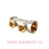 Коллектор 2 выхода НР 1"х3/4" EUROCONUS VALTEC