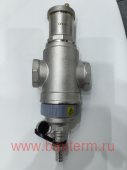 Комб. сепаратор воздуха и грязи, горизонт., хром., 1 1/4" GAOBO