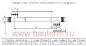 Теплообменник трубчатый отопления 480 кВт 60/80С 21.11м3/ч 3,72м нерж РУСПОТОК
