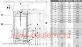 Водонагреватель емкостный - бойлер косвенного нагрева 300л WSTB 300-С BOSCH